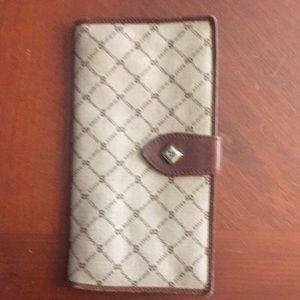 Bally clutch monogram kiss lock wallet